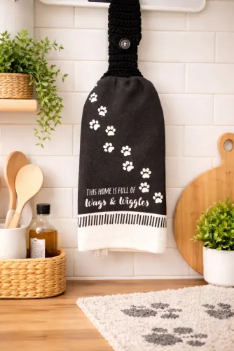 Paw Print Kitchen Towel